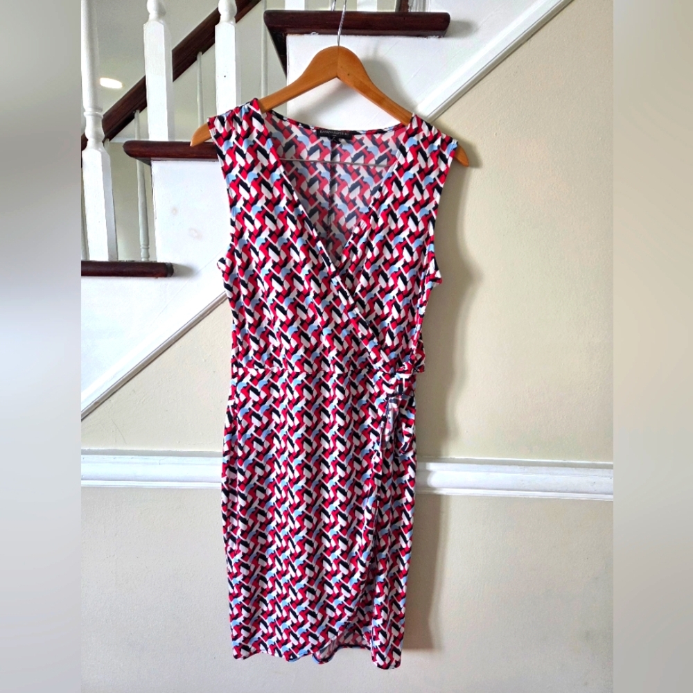 Stylish Geometric Print Dress